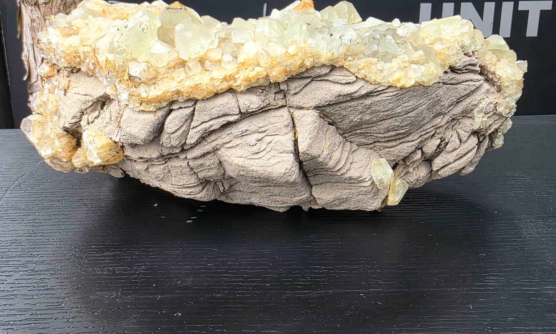 Collector’s quality fluorite mineral specimen from Morocco on original matrix.