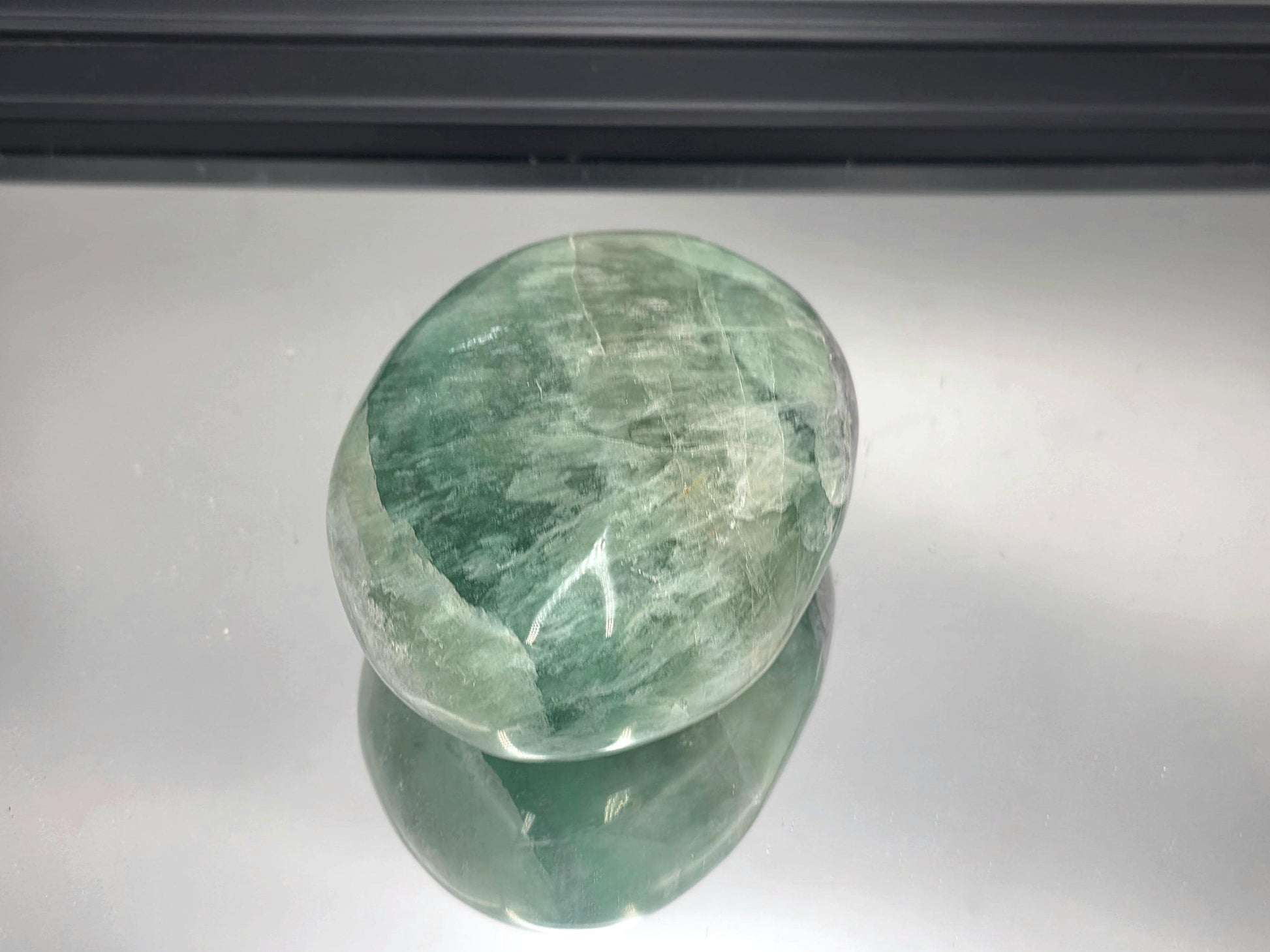 Fluorite stone polished for massage