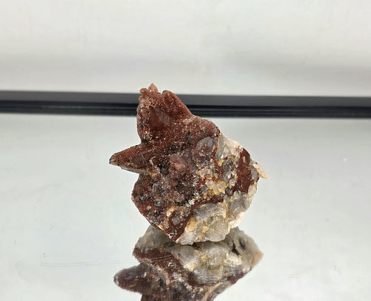 Striking Ferruginous Quartz with a fine layer of Quartz druze sparkle.
