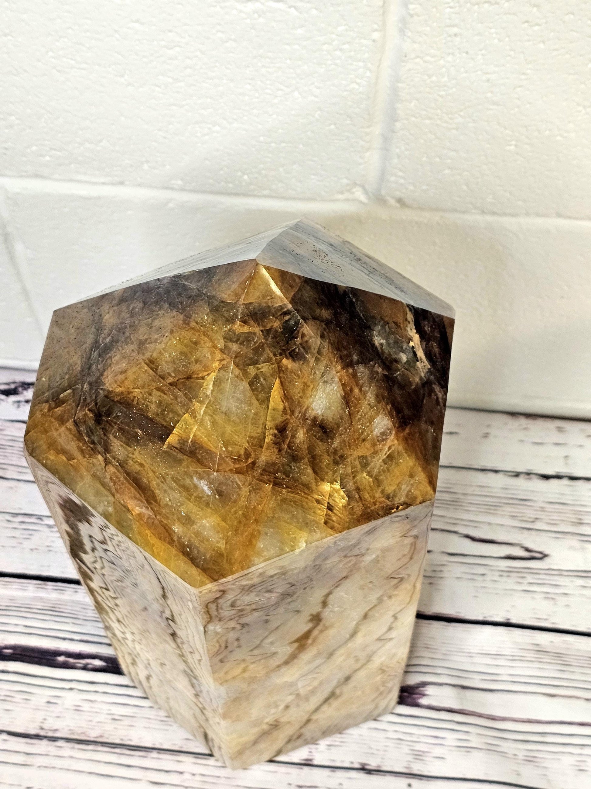 High-quality golden healer Crystal for luxury interiors.