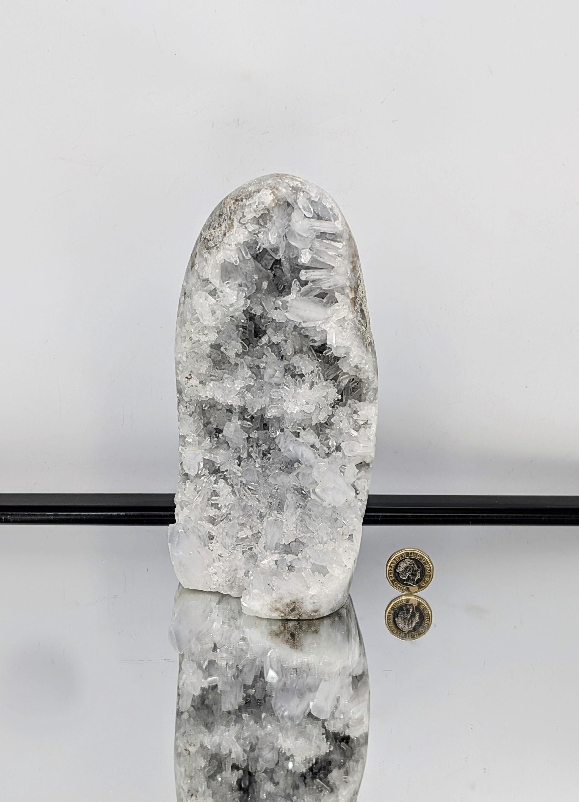High-quality Madagascan Celestite freeform crystal specimen