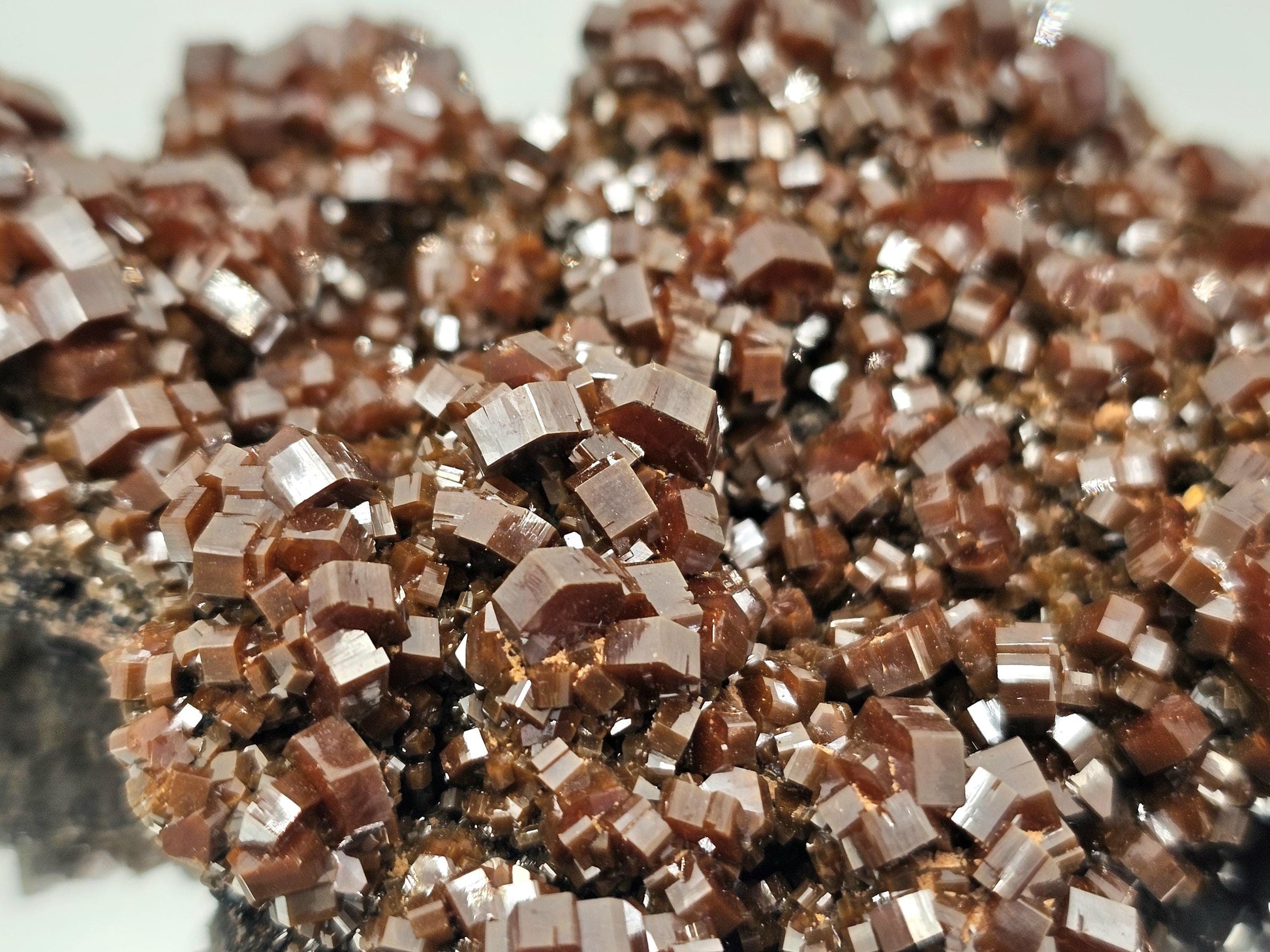 Beautiful high quality Vanadinite crystals from Morocco.