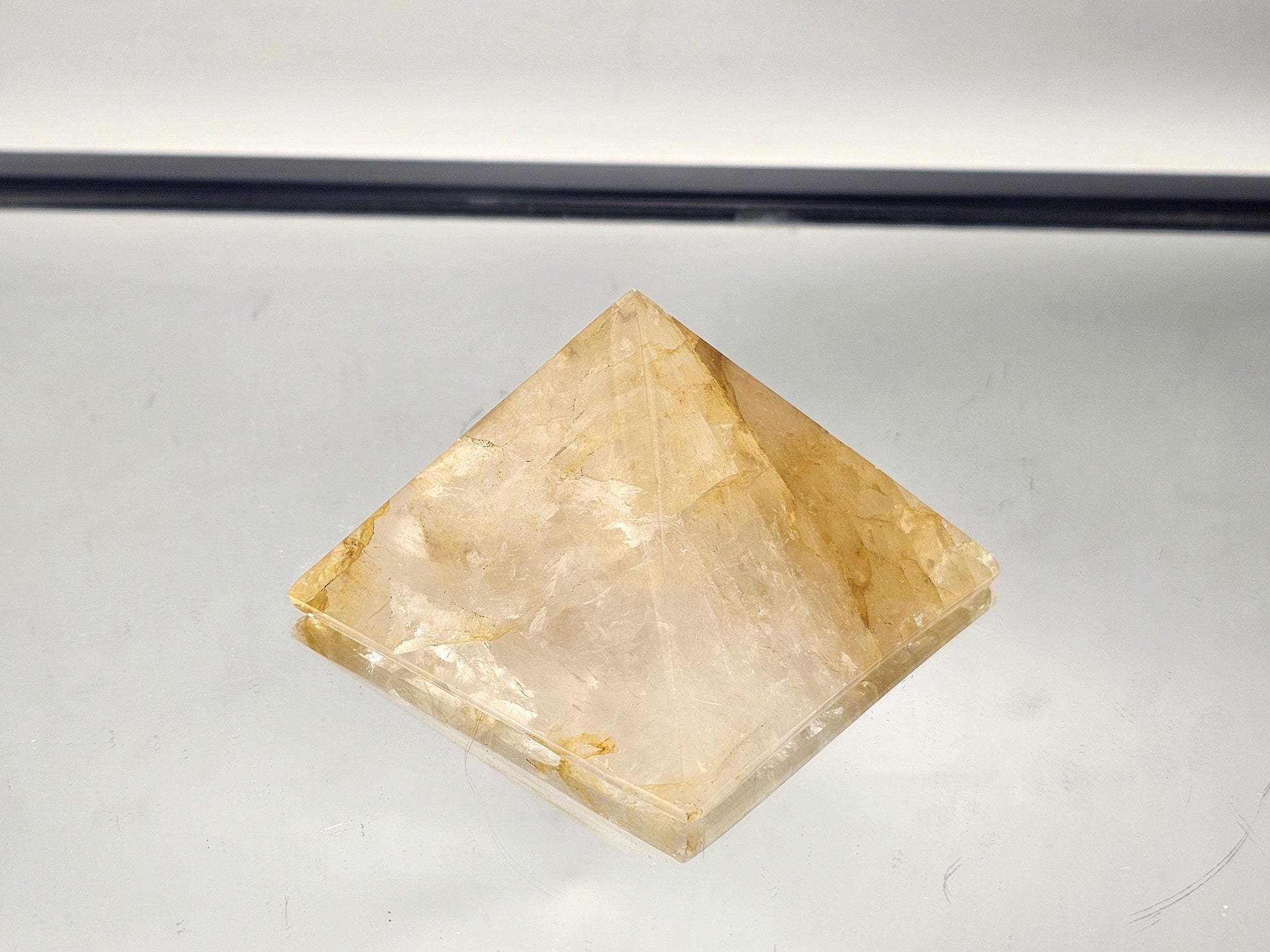 small high quality golden healer pyramid from Madagascar