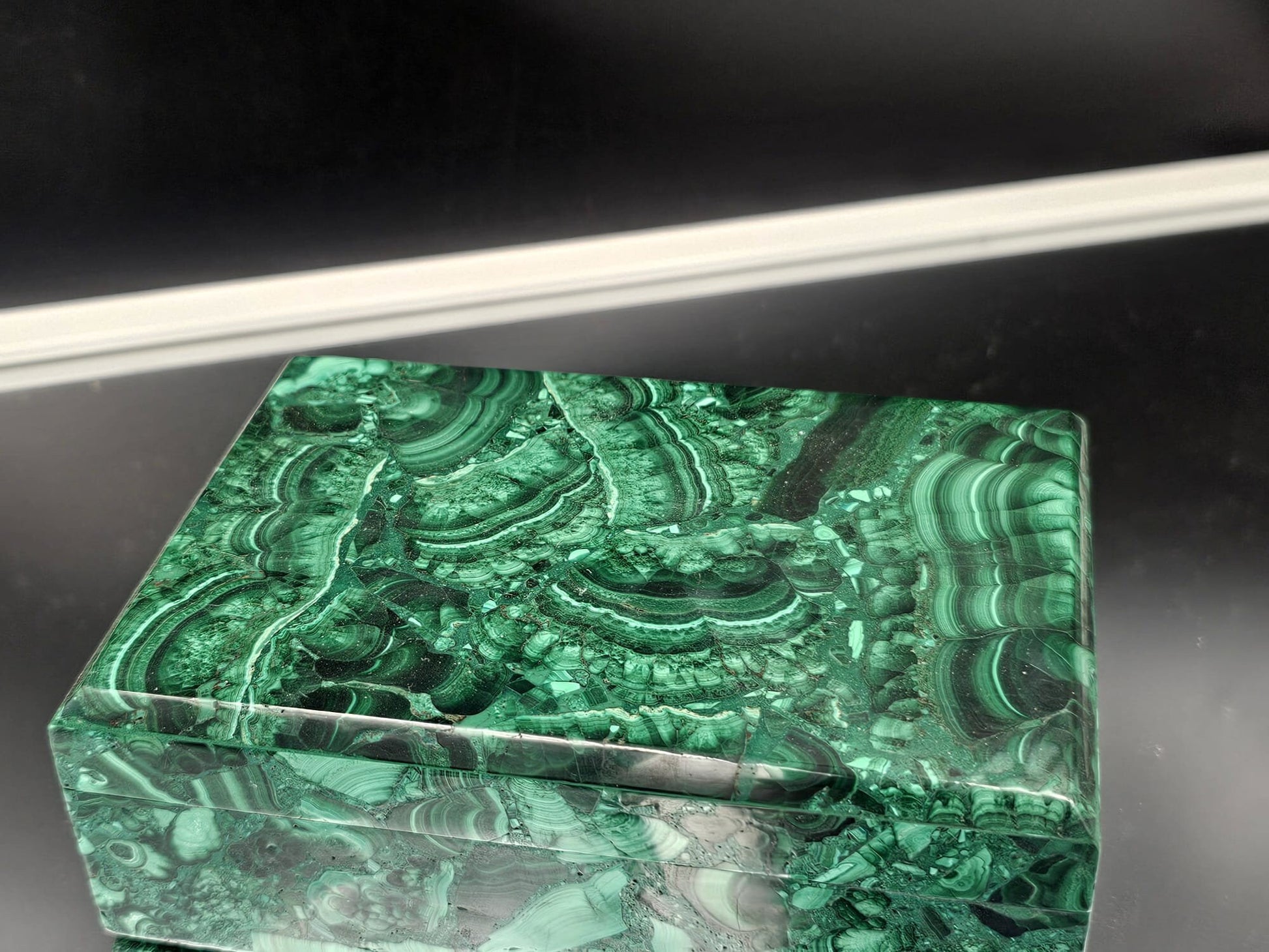high quality malachite box 
