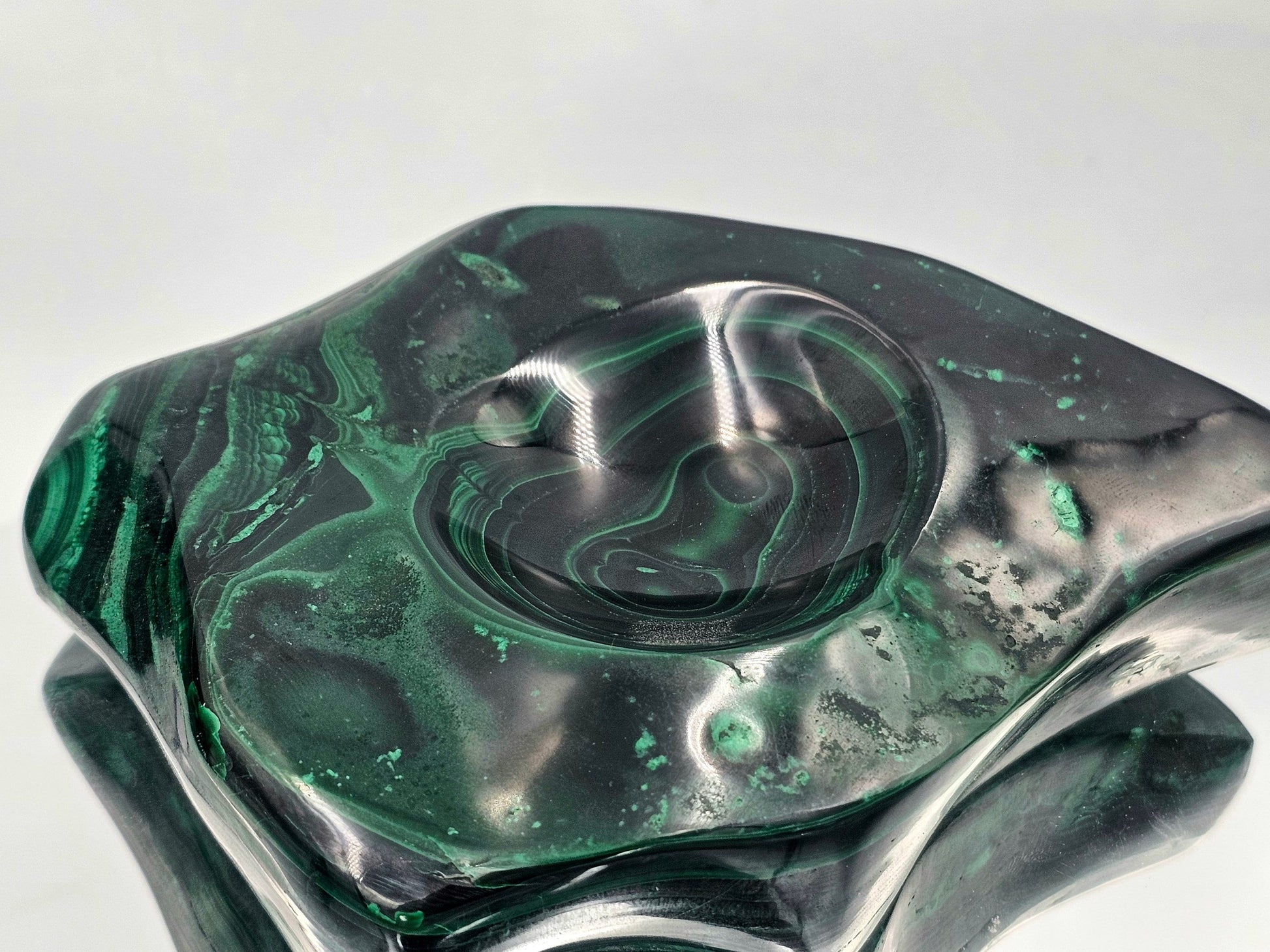 high quality malachite pocket emptier bowl