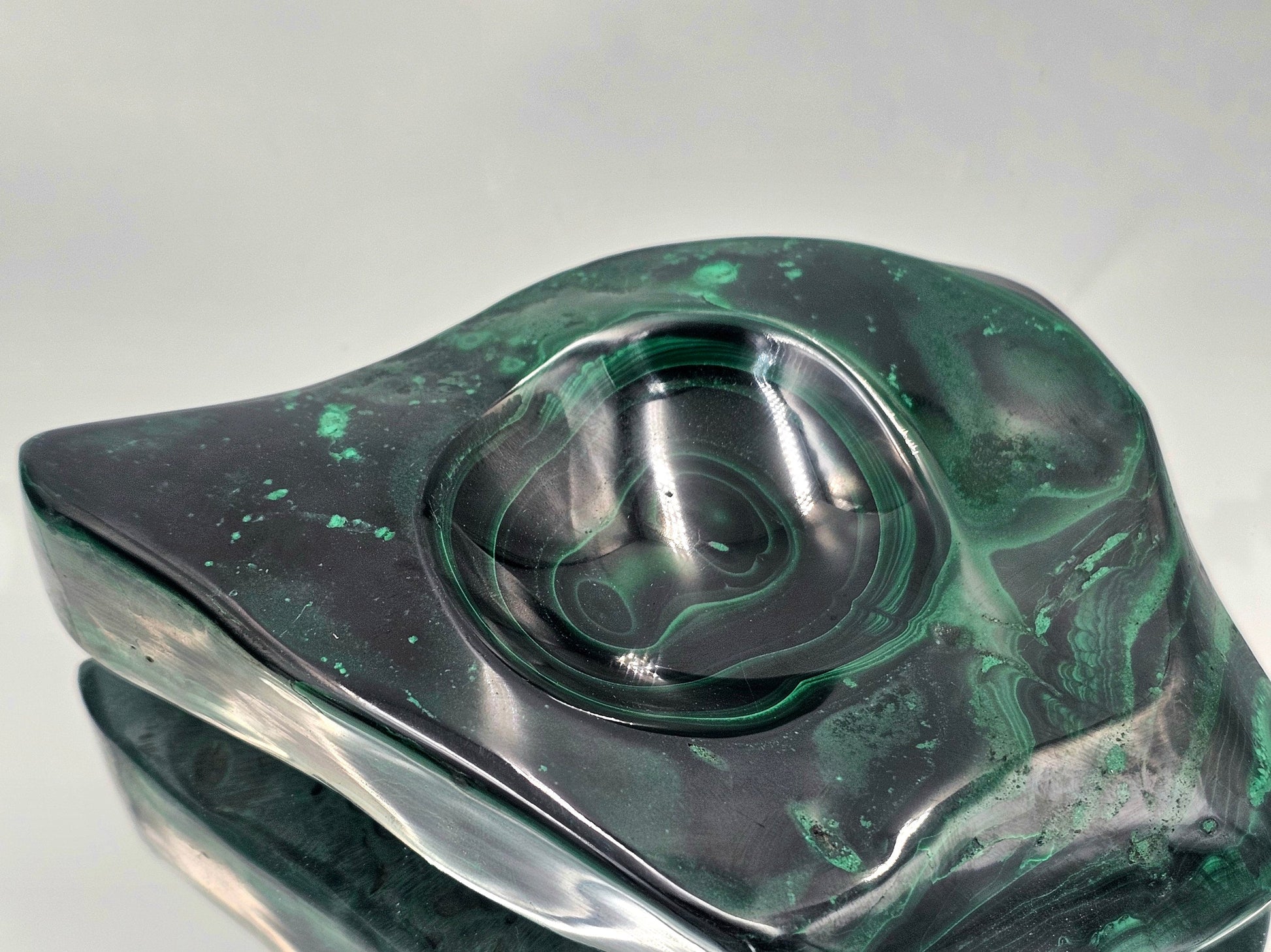 interior design crystals high quality malachite pocket emptier bowl