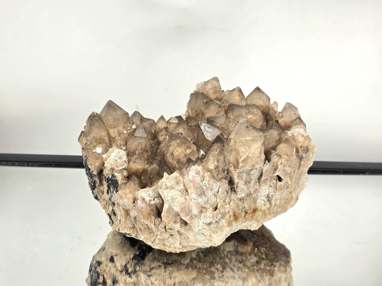 Kundalini citrine crystal specimen featuring detailed crystal growth