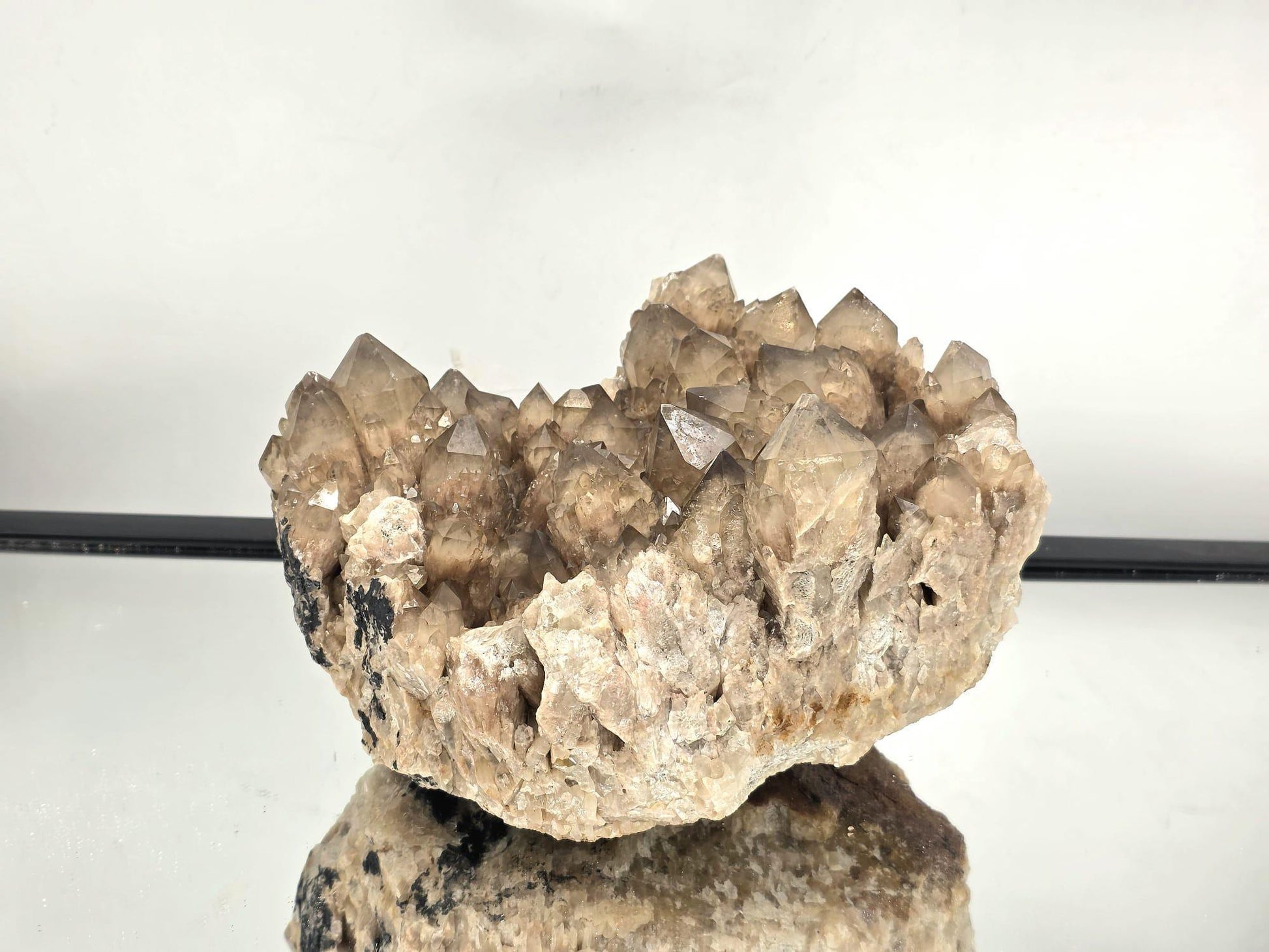 Kundalini citrine crystal specimen featuring detailed crystal growth