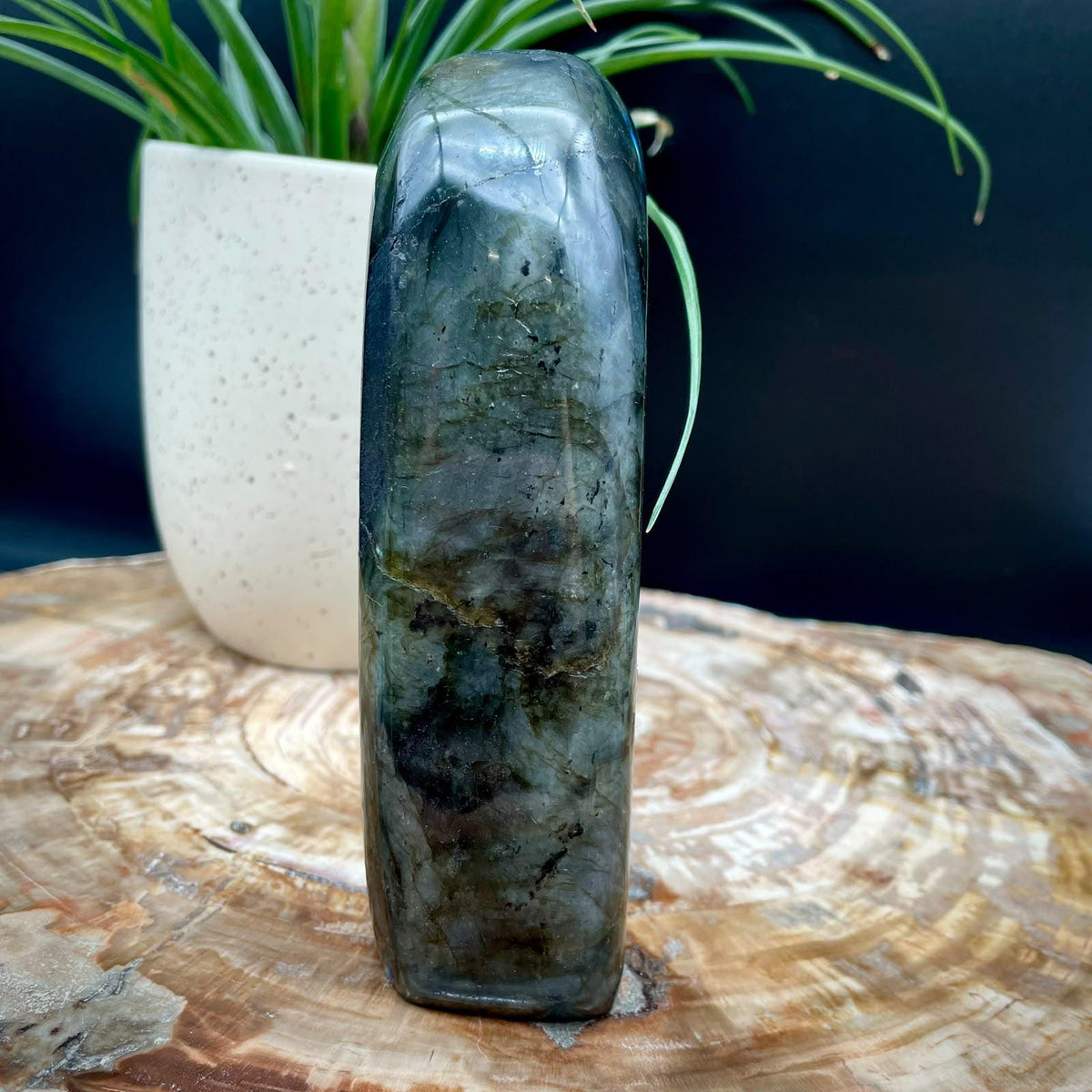 Labradorite crystal for interior display