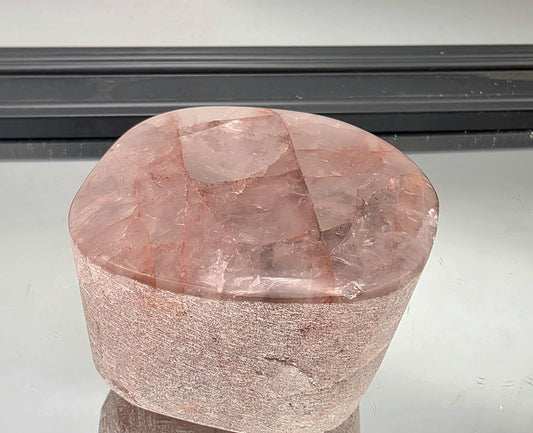 Large fire quartz Emma egg crystal