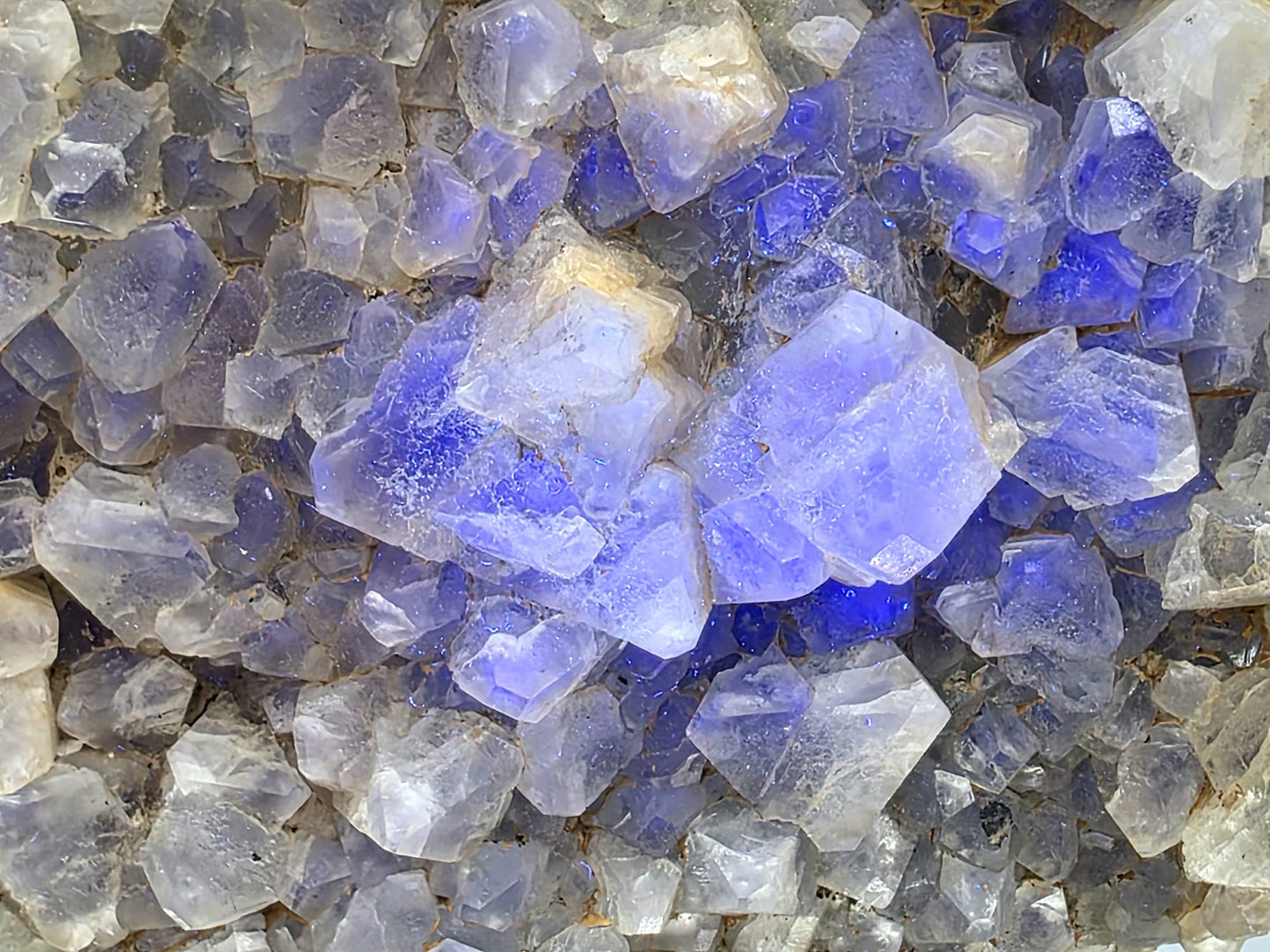 Rare octahedral crystal habit fluorite specimen, Morocco 2025 discovery.