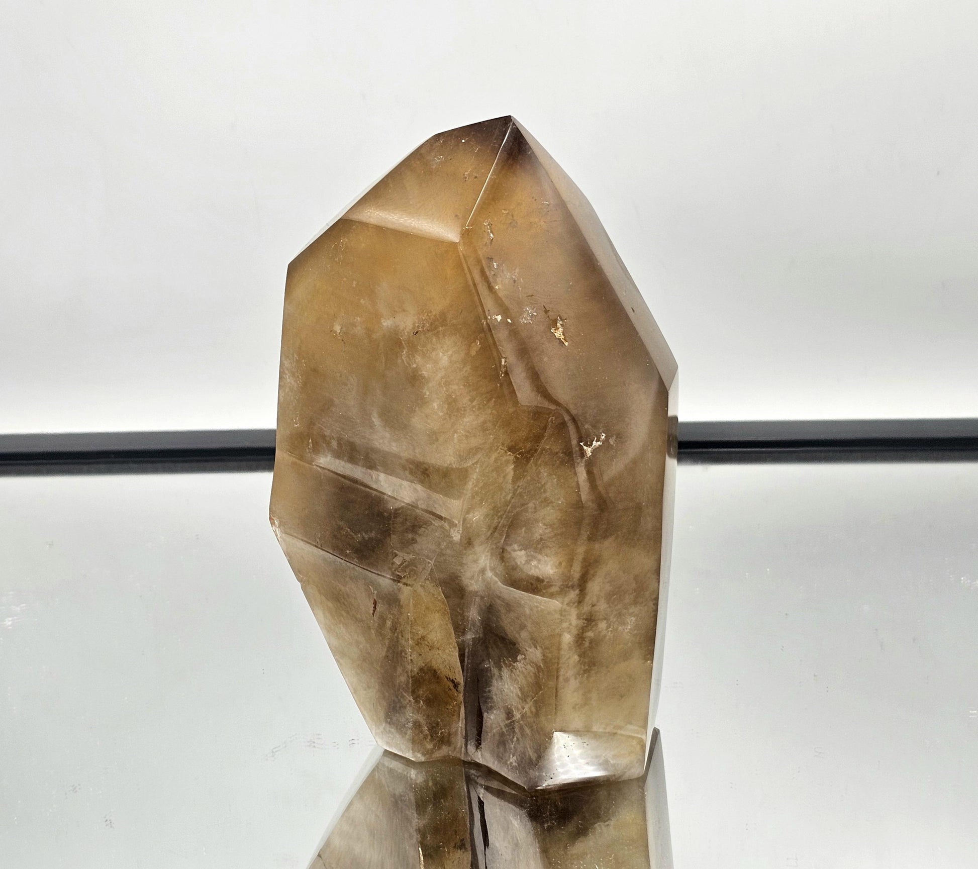 large untreated natural Citrine prism for crystal collectors.