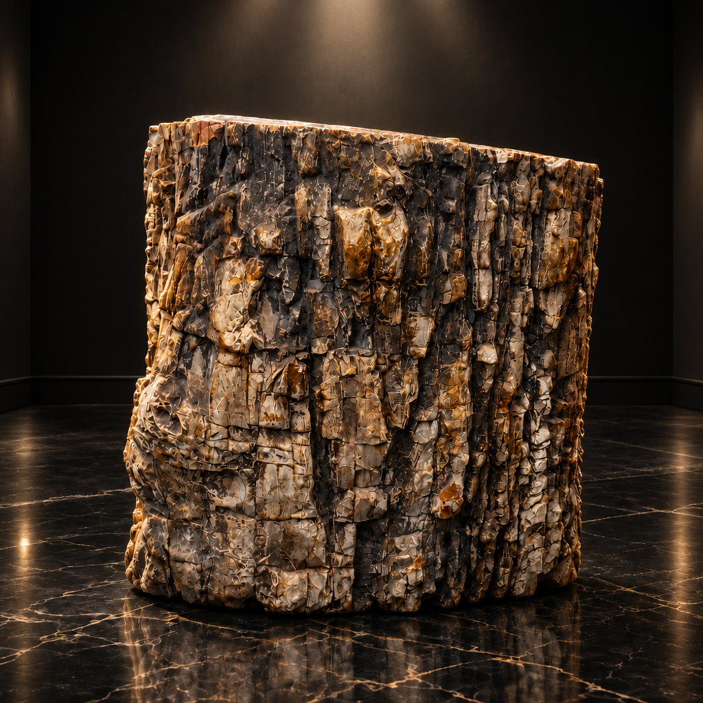 Large natural Petrified Wood stump weighing 27.3kg