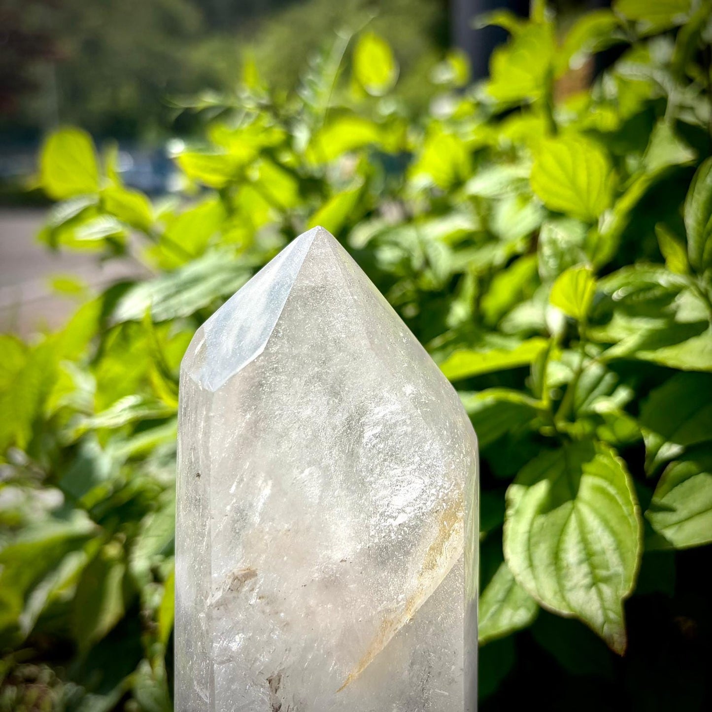 Large polished quartz tower for shelves, sideboards, desks and refined interior styling.