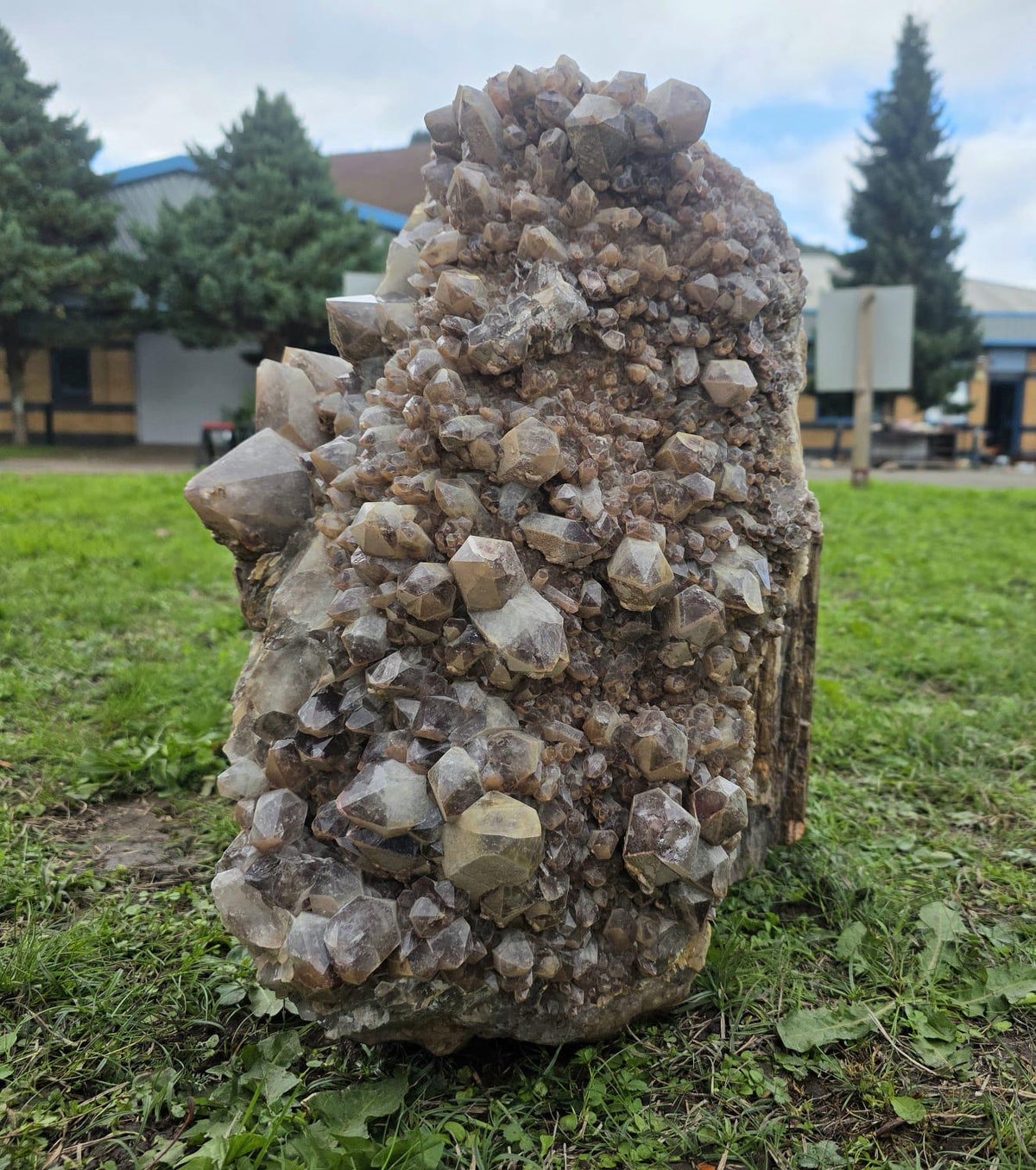Large Red Hem Quartz crystal cluster