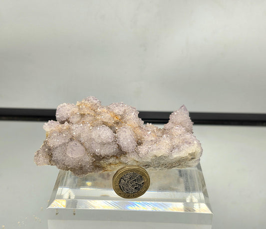 Large Spirit Amethyst natural crystal cluster.