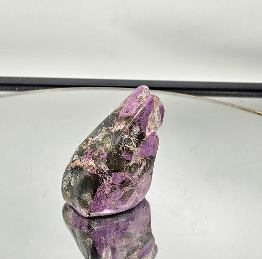 Large polished Stichtite freeform with rich purple tones.