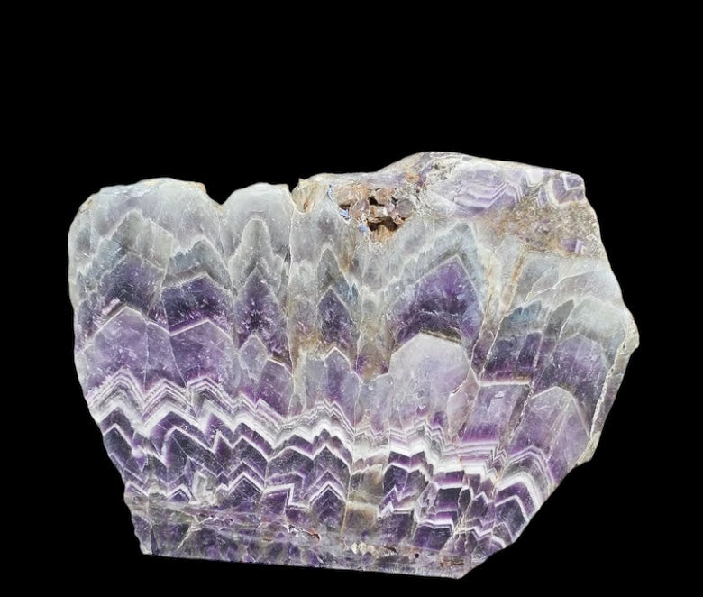 interior design crystals purple slice amethyst