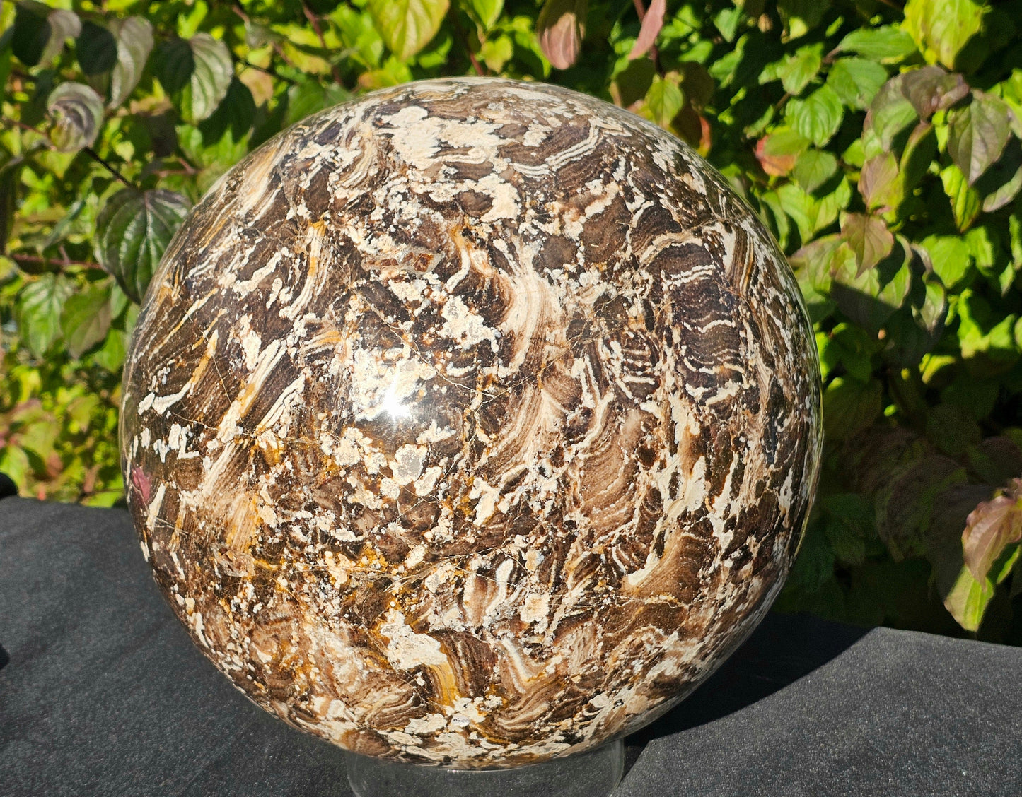 large crystals black opal crystal sphere