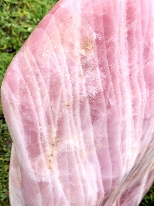 Very Large Rose Quartz Crystal Freeform – Distinction Crystals