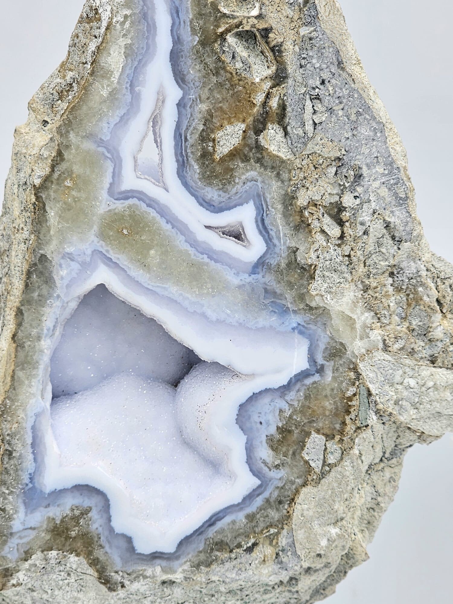 large high quality  blue agate crystal