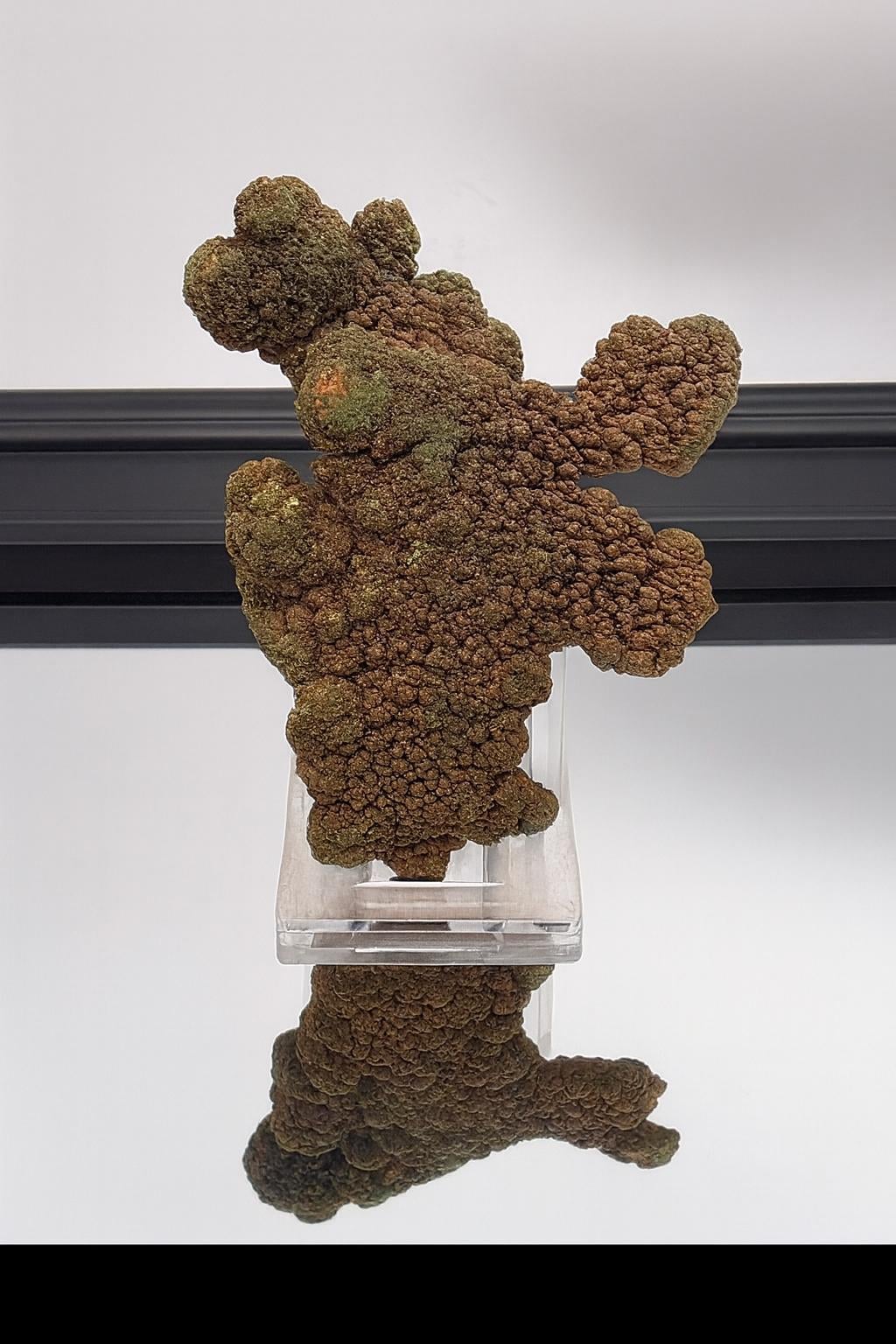 Large native copper crystal nugget, raw mineral specimen for collectors and display.