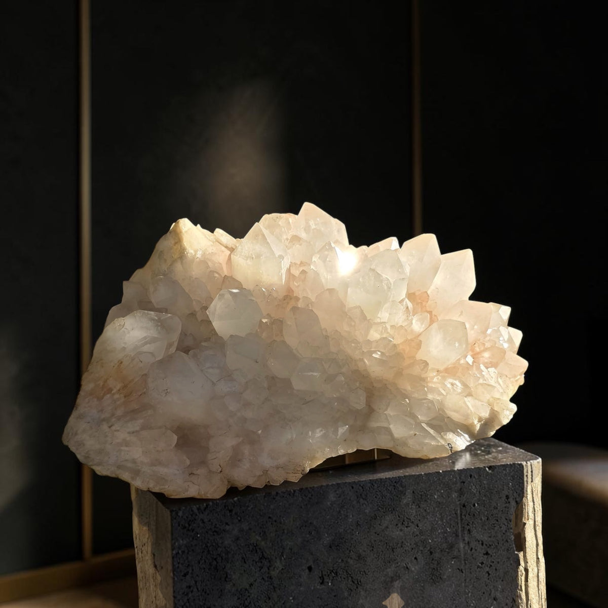 XXL Pink Quartz Crystal Cluster | Large Natural Quartz Collector Specimen | 33.85kg