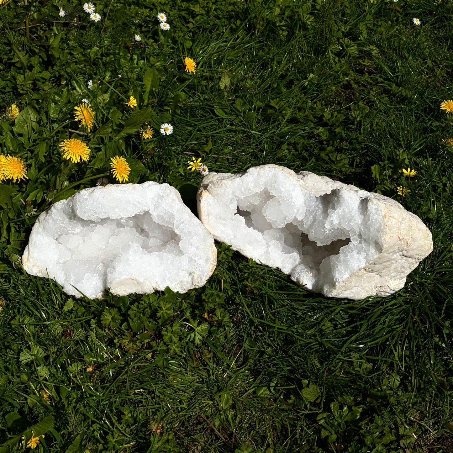 large quartz crystal geode morocco natural formation