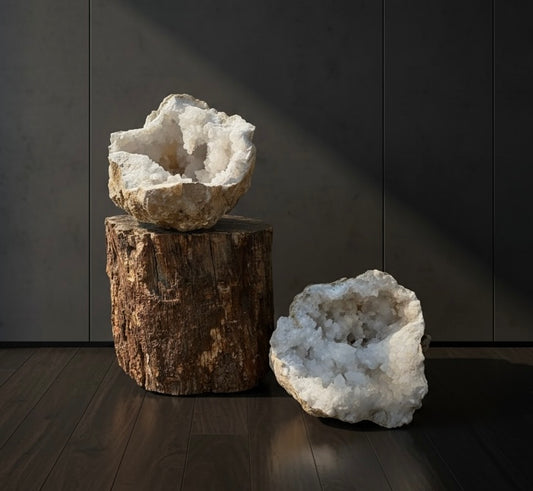 XL Quartz Crystal Geode Pair 15.2kg #13