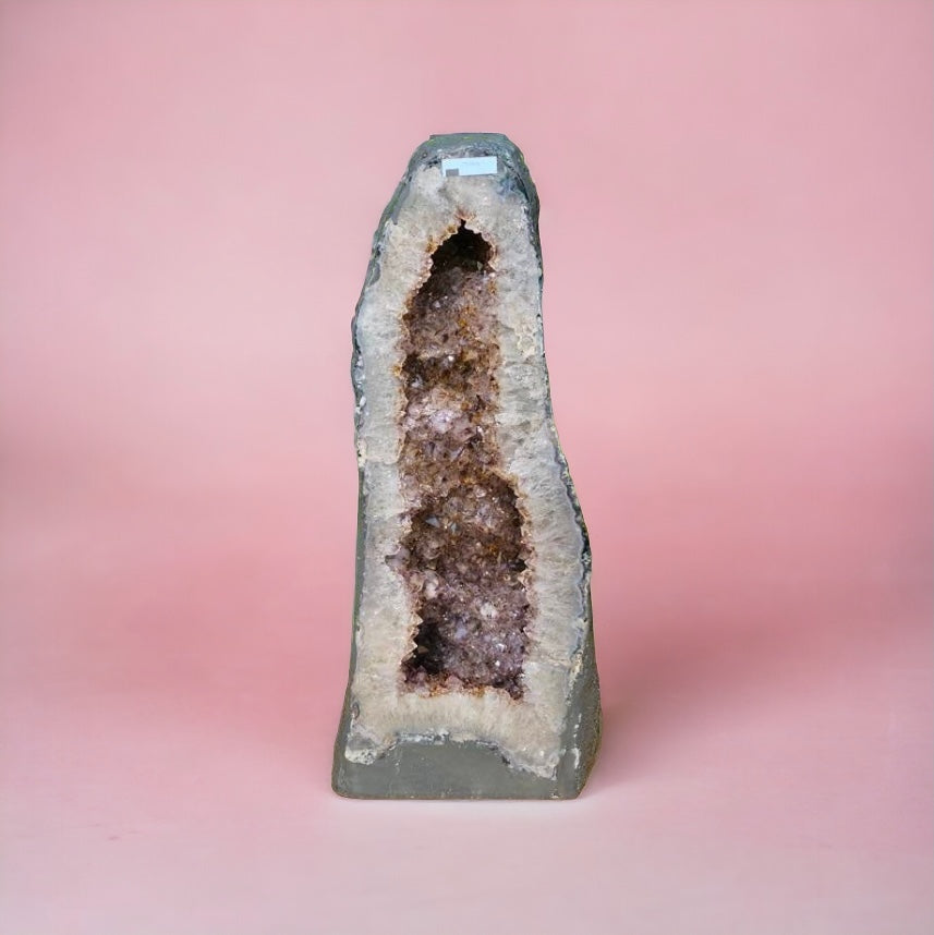 large amethyst crystal geode church for sale