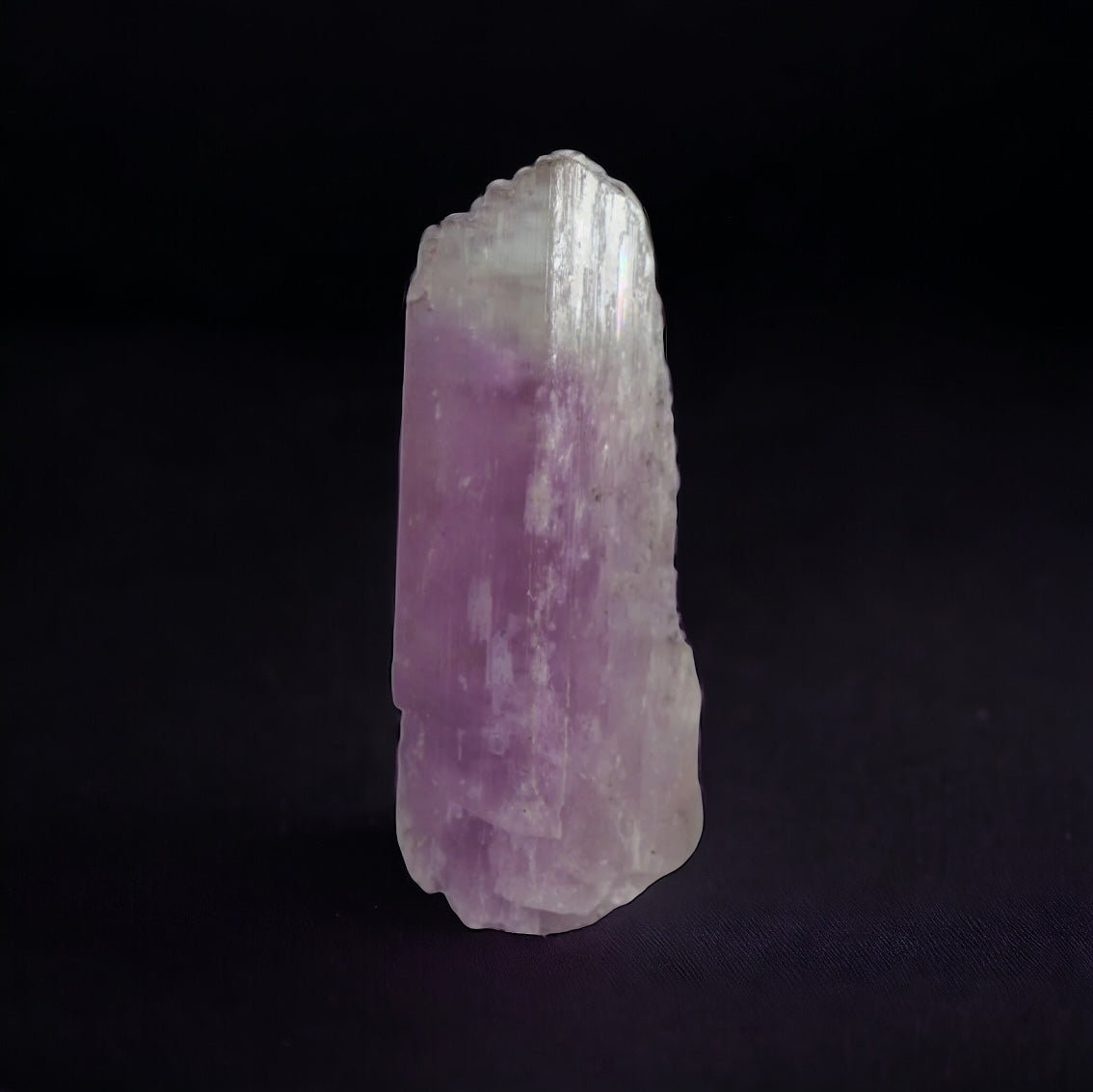 large kunzite crystal