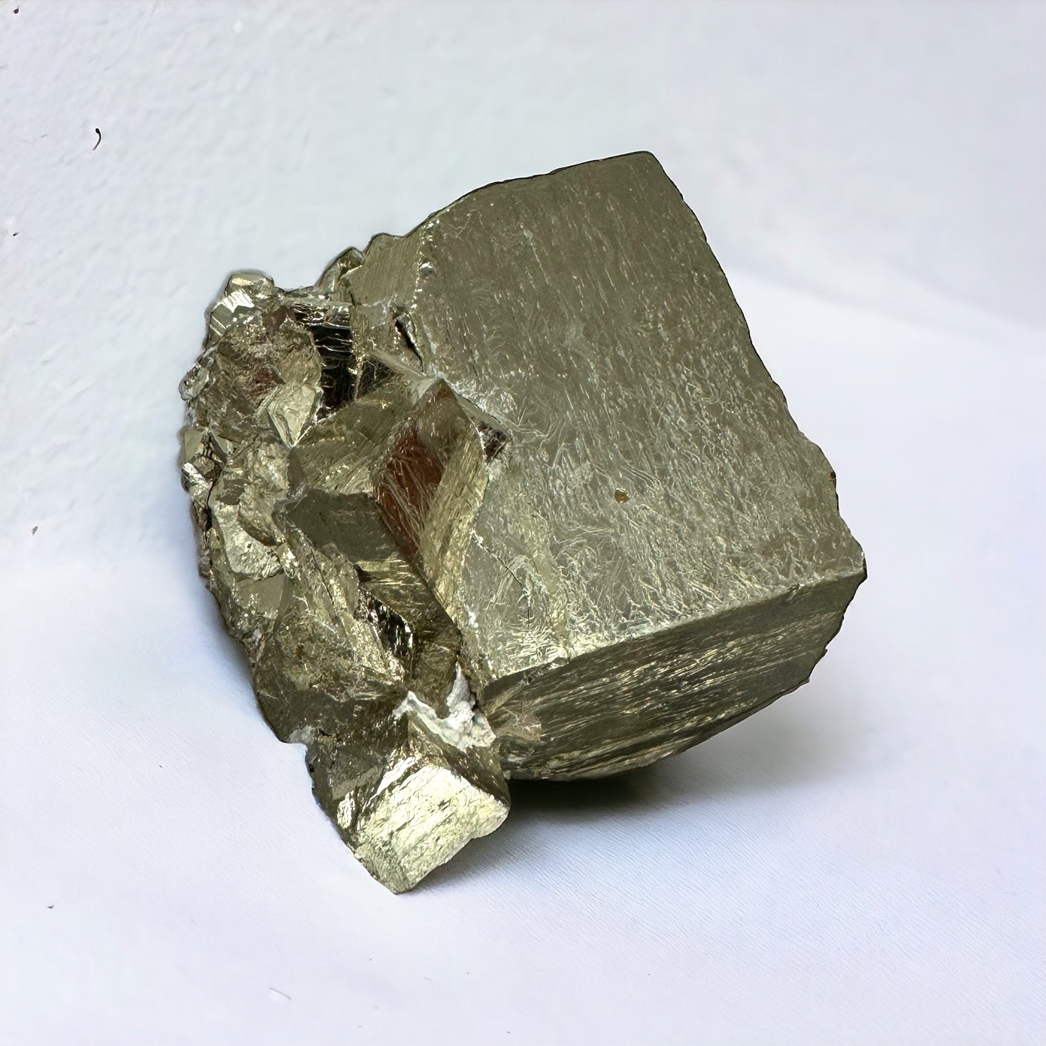7) High Quality Large Pyrite Crystal – Distinction Crystals