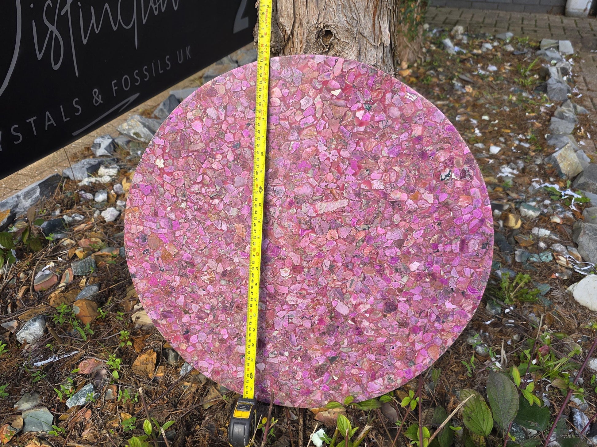 Bespoke cobalt calcite table handcrafted for collectors and designers.