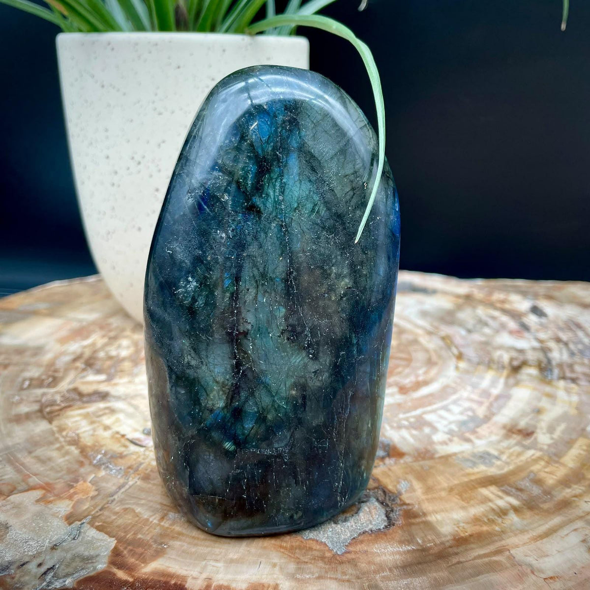 Luxury Labradorite crystal decor piece