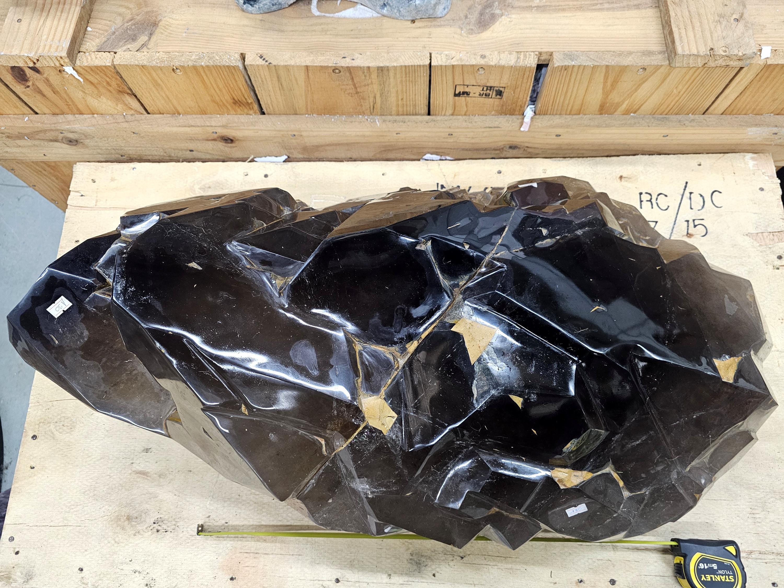 1 Fili Di Perle Di Quarzo Morion Nero Naturale – Gemma Rotonda 4mm Per Gioielli Fai Da Te (15.5 Pollici)