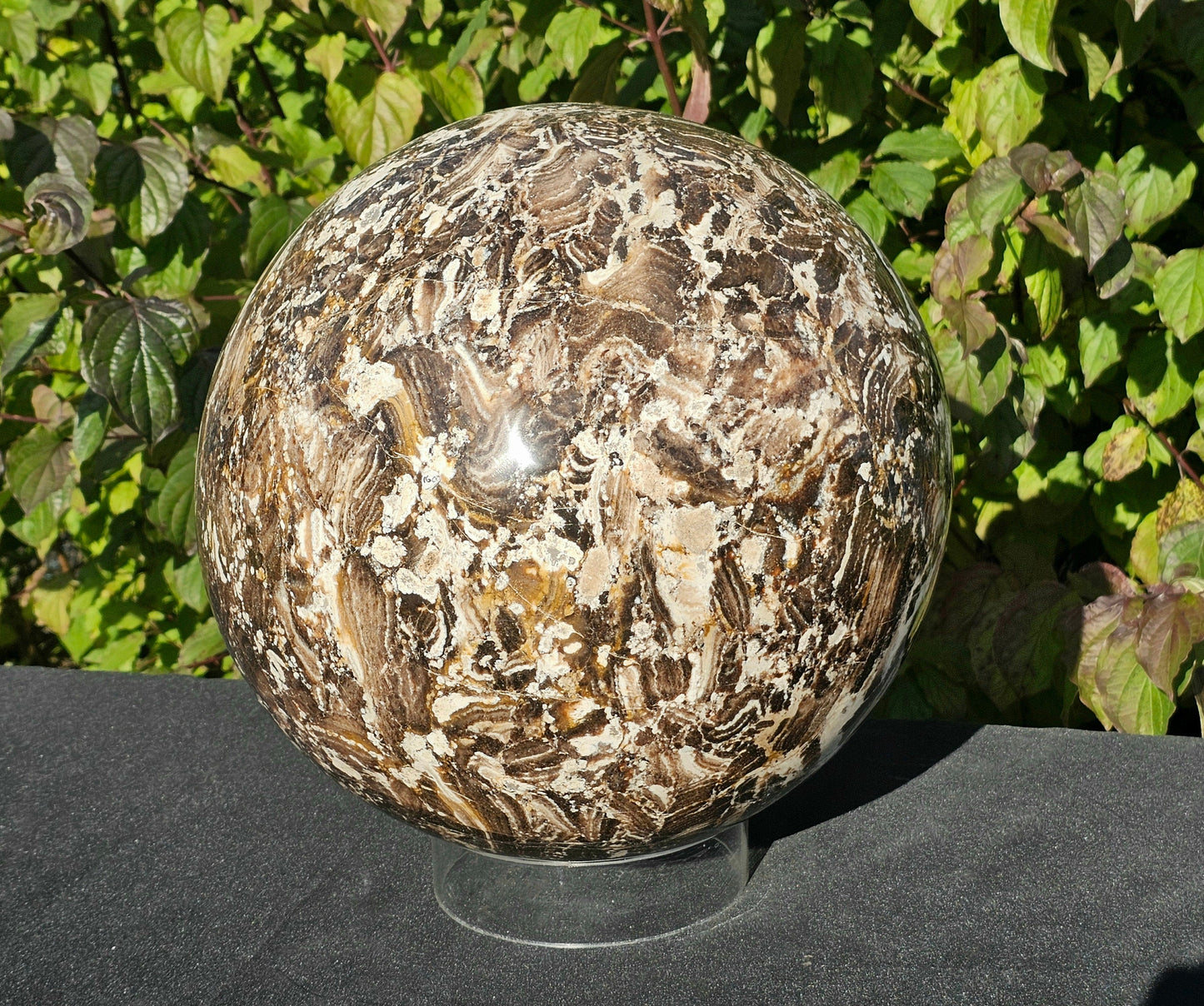 luxury crystals black opal crystal sphere