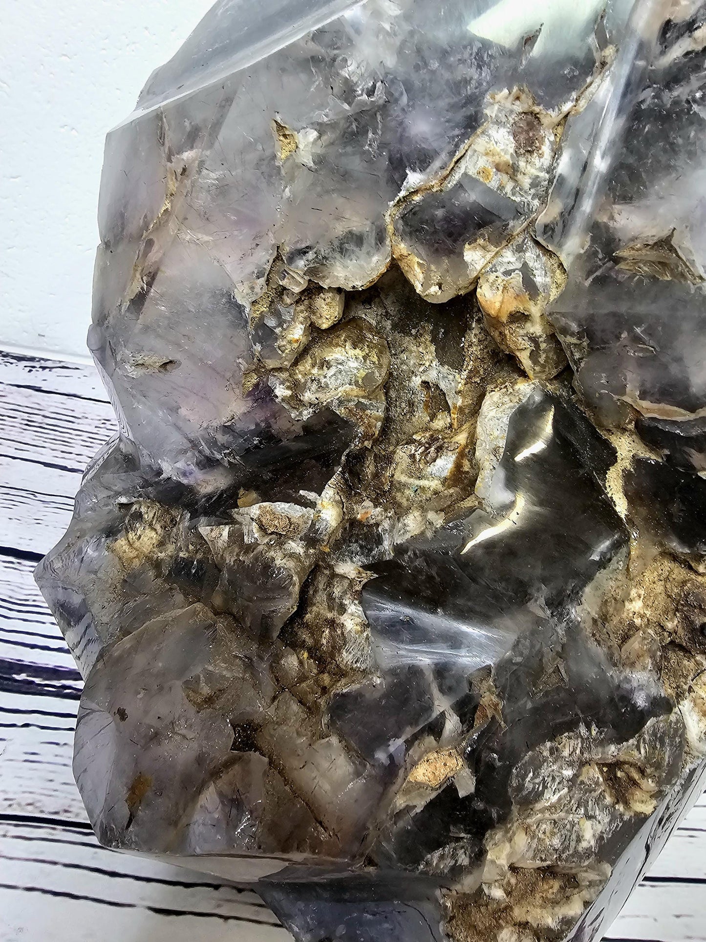 luxury crystals interior design crystals Large Elestrial Amethyst Crystal 