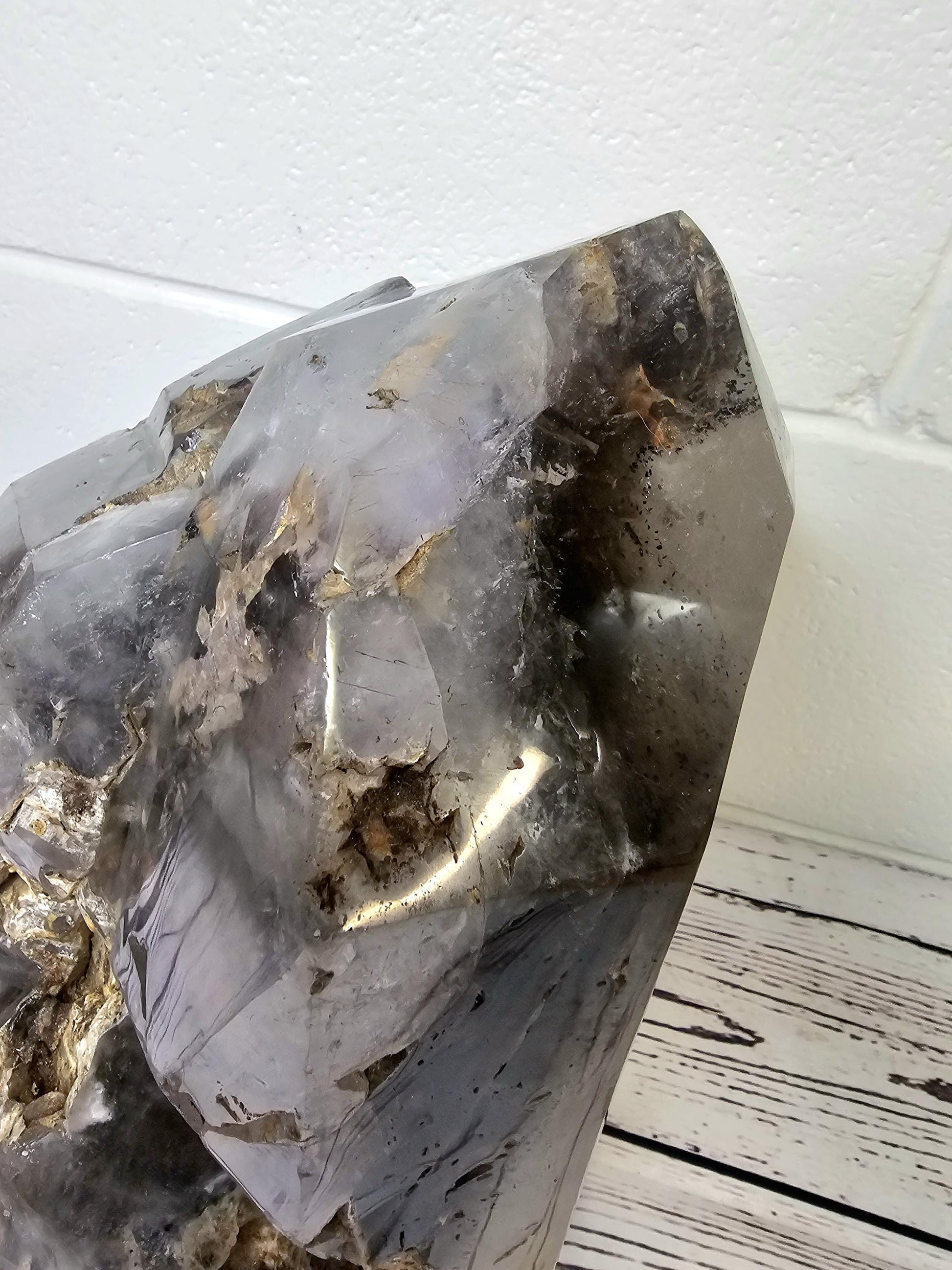 luxury crystals interior design crystals XL Elestrial Amethyst Crystal 