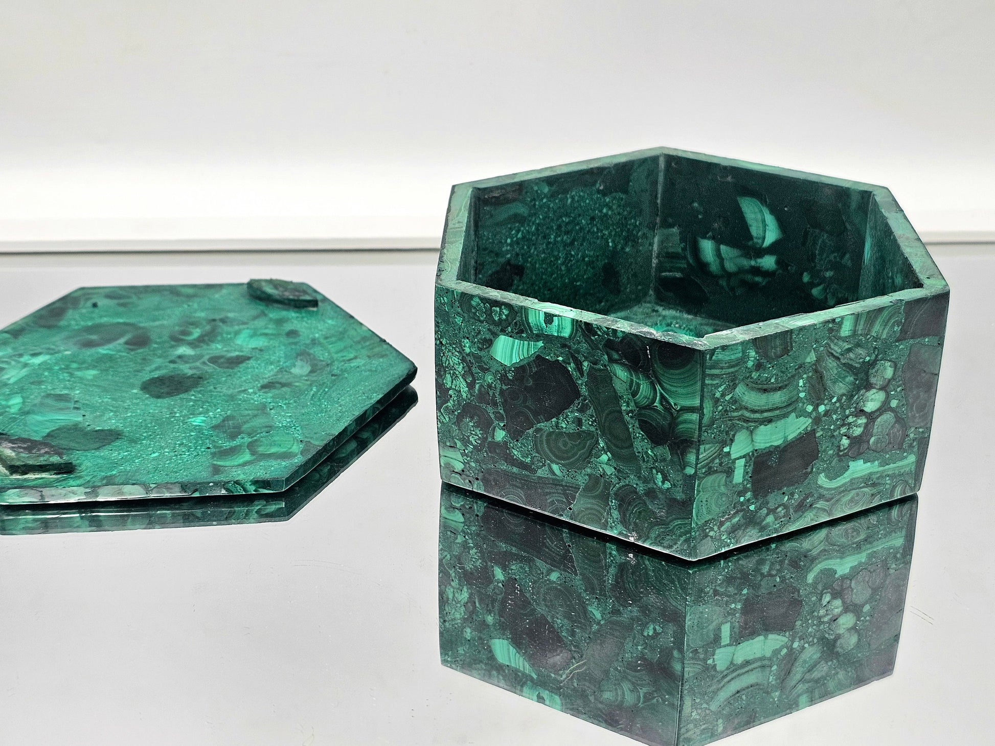 luxury gift malachite crystal box