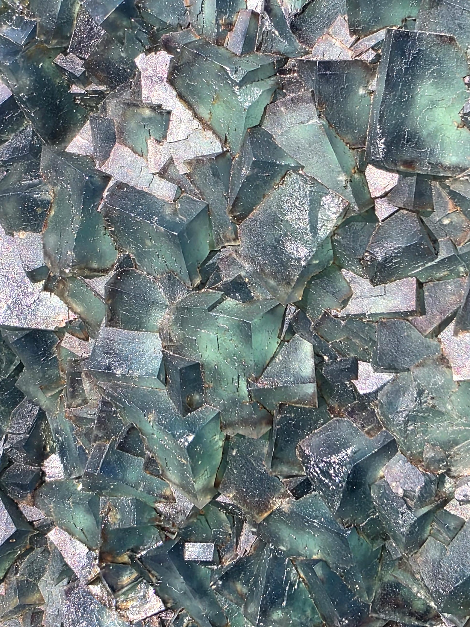 Show-stopping Madagascan Green Fluorite crystal specimen.