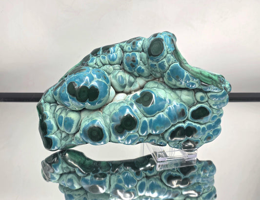 XL polished Malachite Chrysocolla crystal specimen