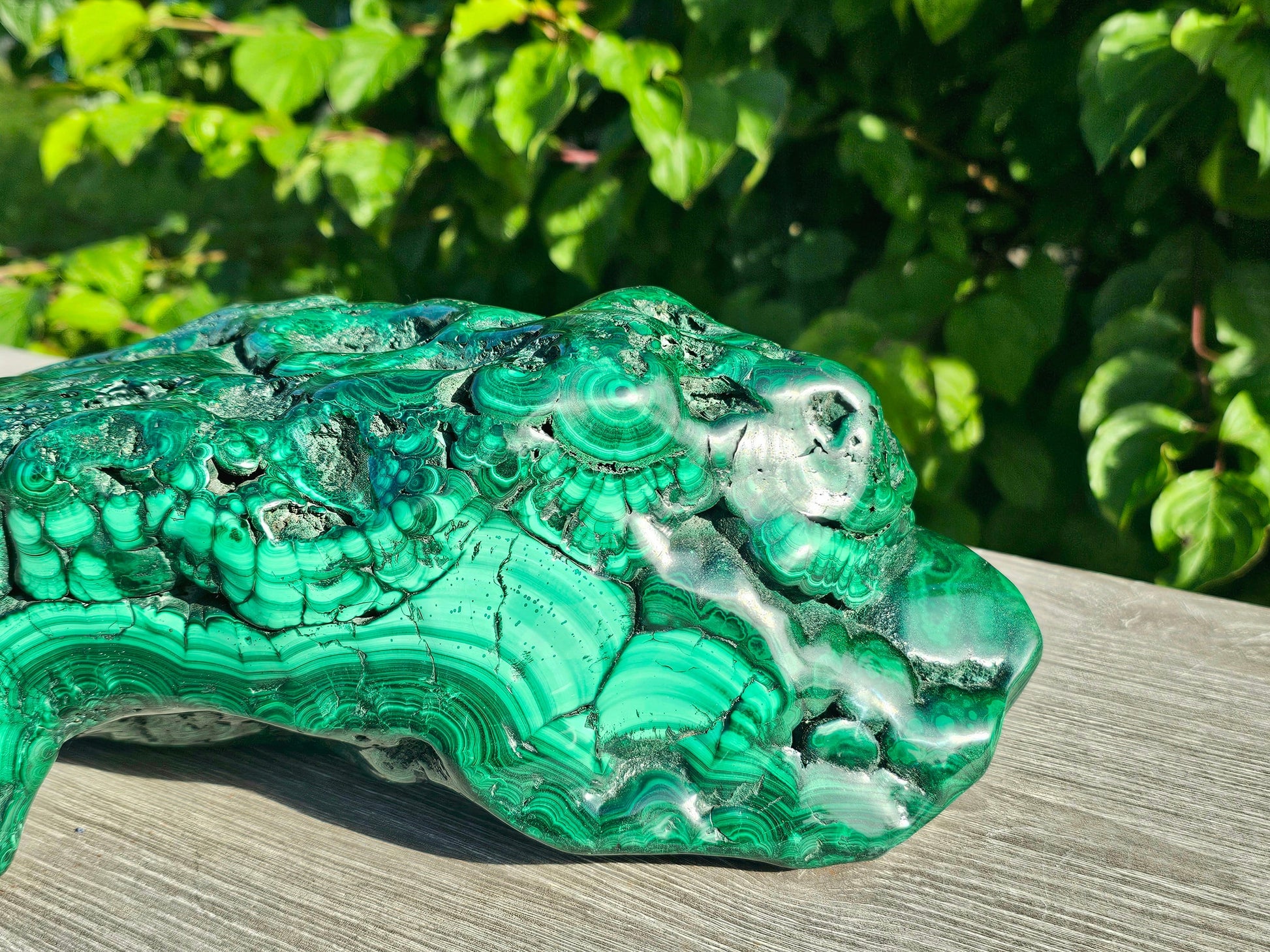 malachite shop large crystals