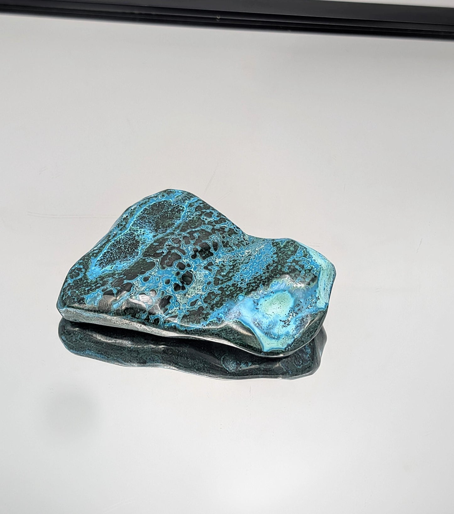 Vibrant mix of Malachite and Chrysocolla with natural transitions.