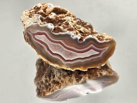 Malawi Agate geode polished collector’s rock.