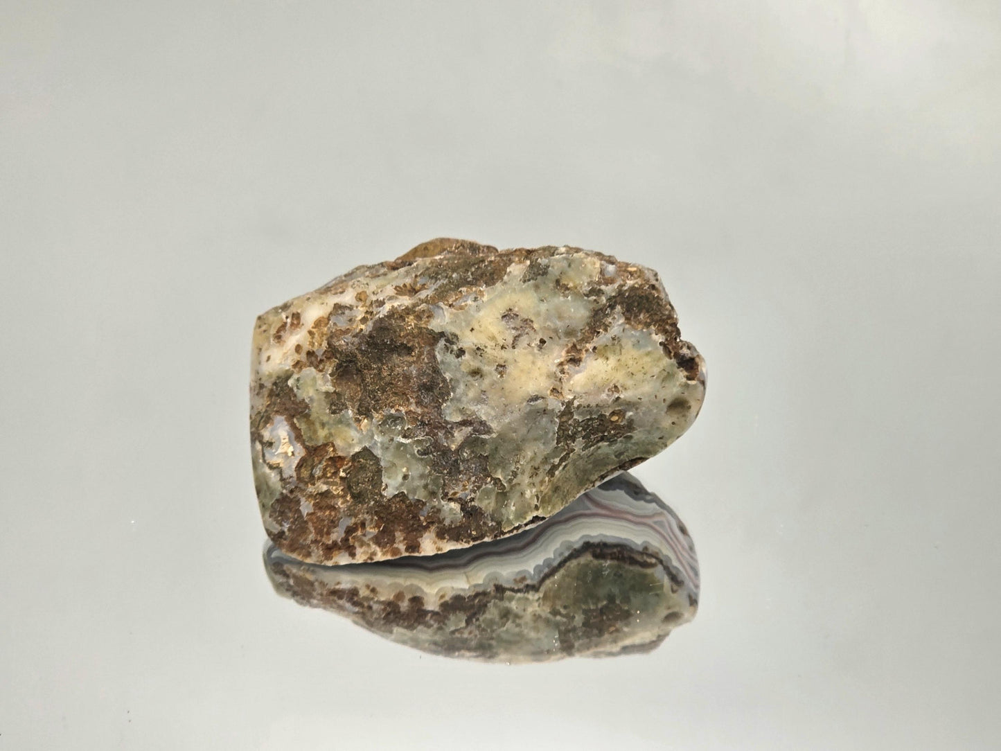Malawi Agate natural polished geode crystal specimen.