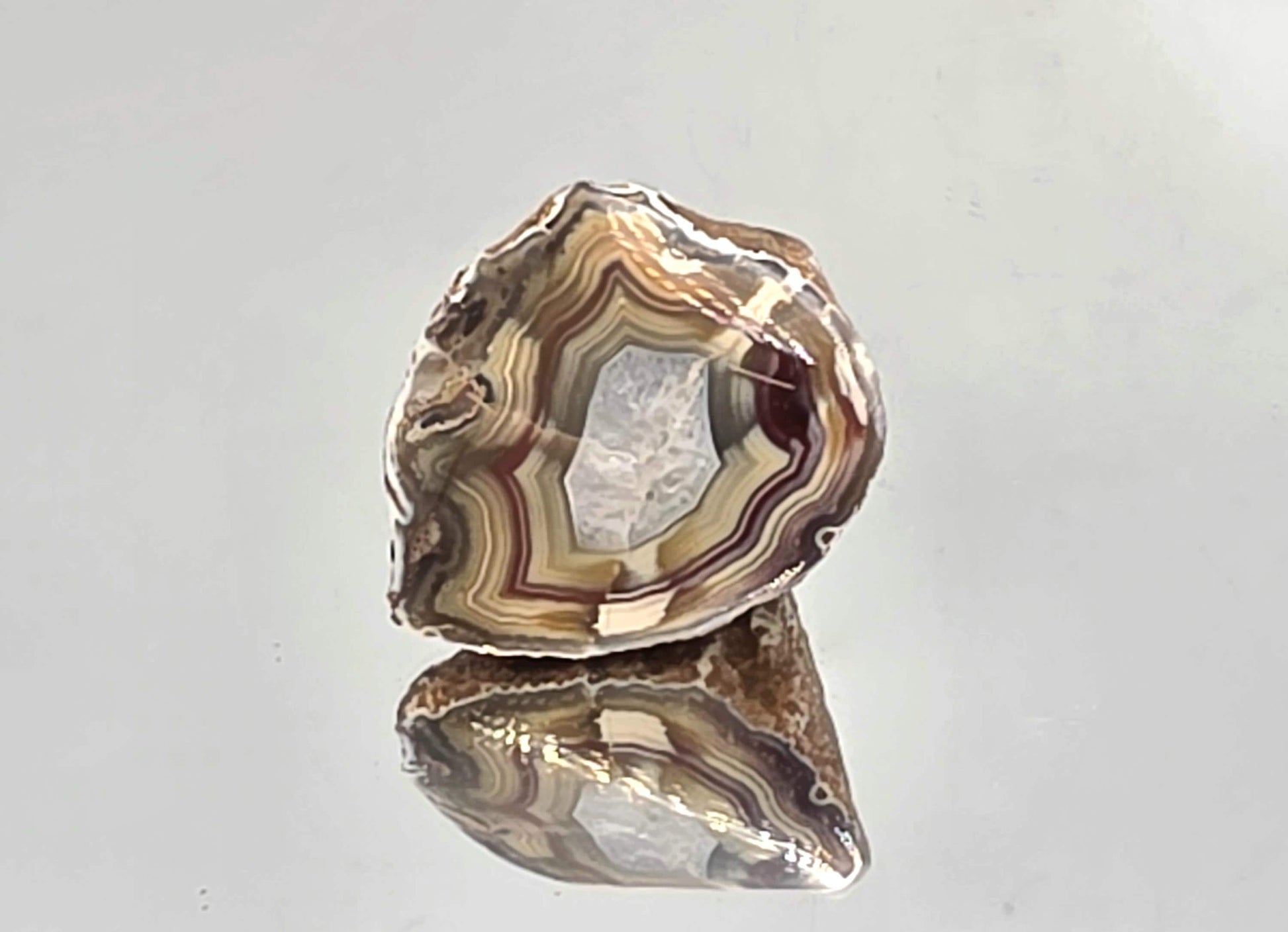 Rare Malawi Agate polished crystal.