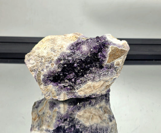Dark purple Mapatizya amethyst cluster from Zambia.