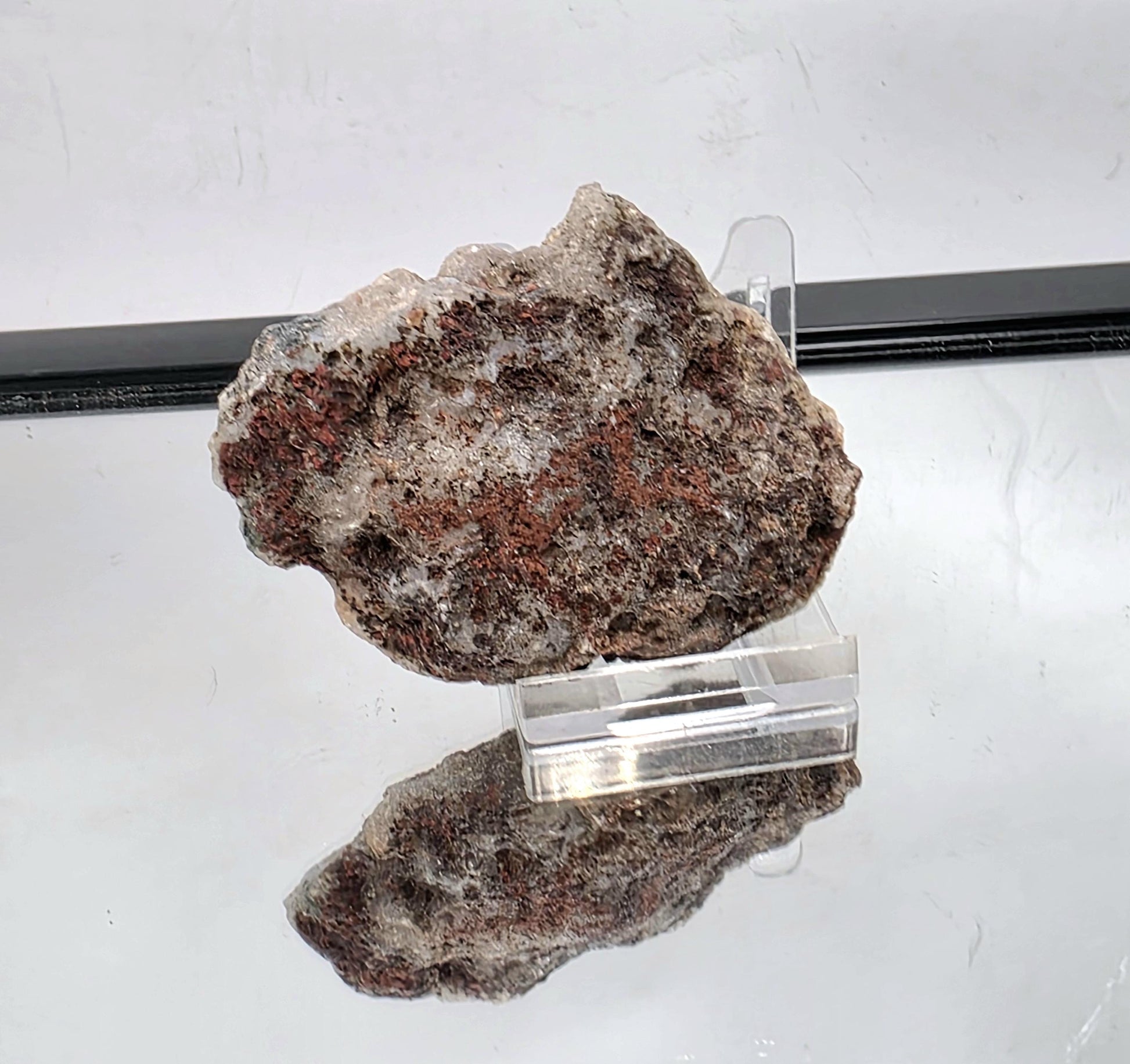 polished Mexican Agate Geode designed for display.