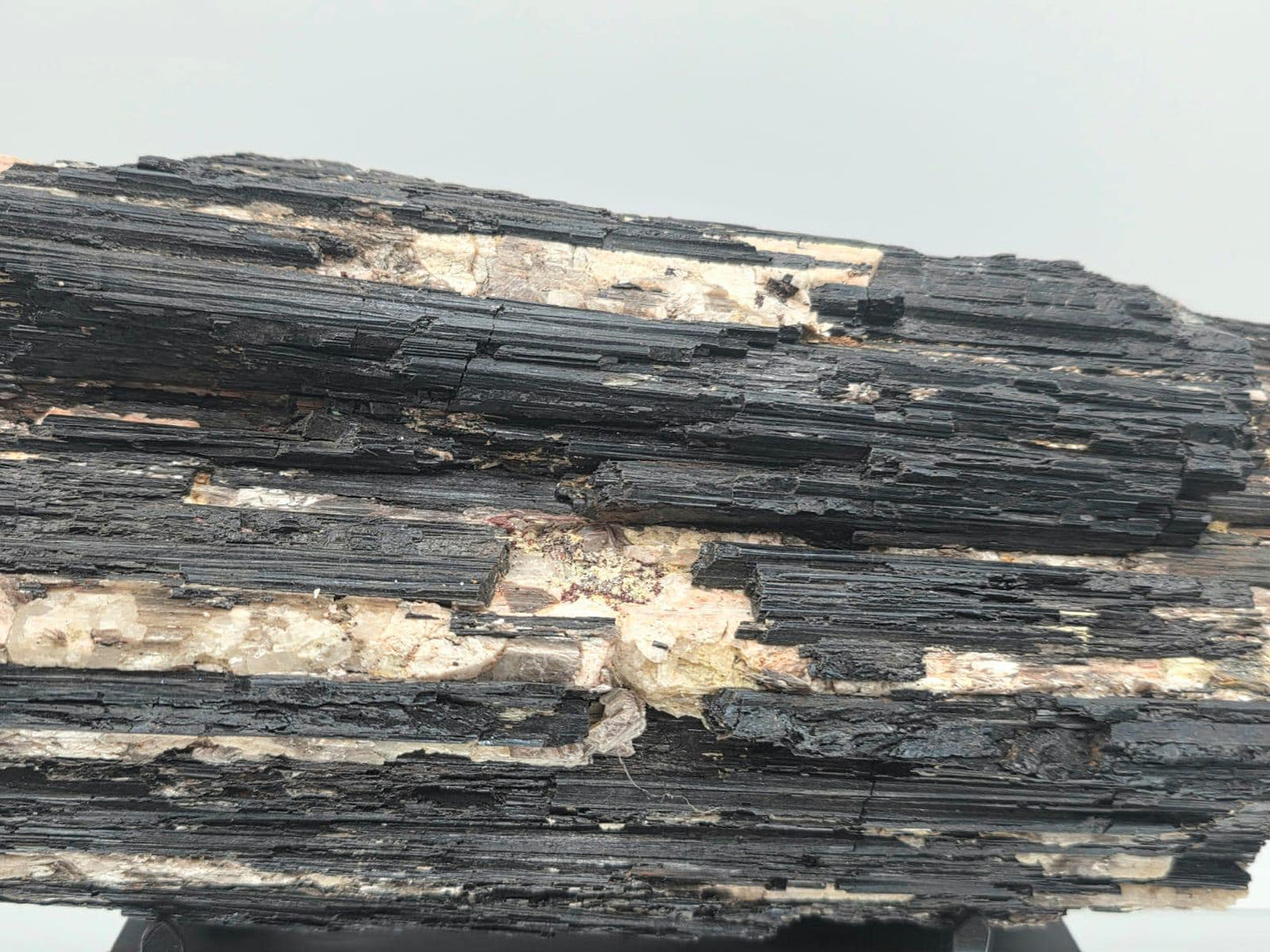 mica and tourmaline natural mineral combination