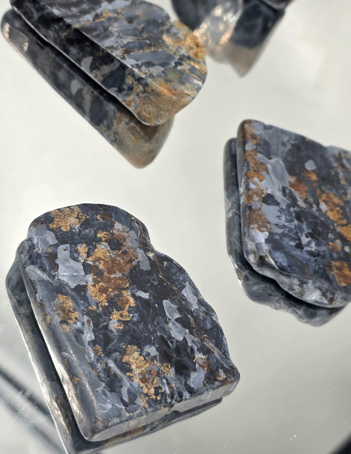 Namibia Pietersite slice with strong chatoyancy